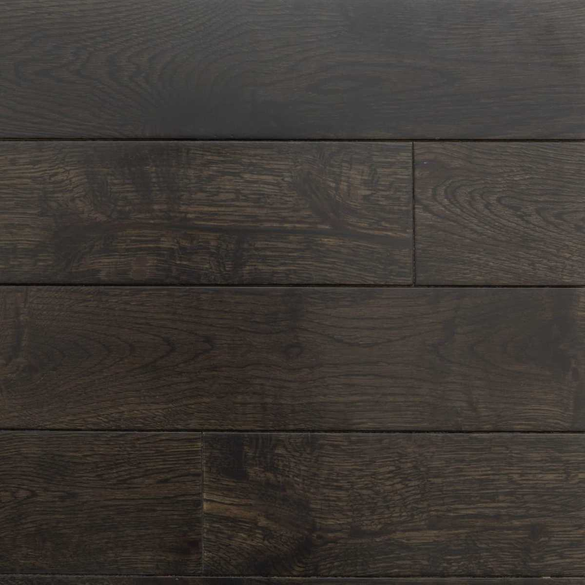 Black Forest White Oak Hardwood Flooring, Black Solid Hardwood Flooring