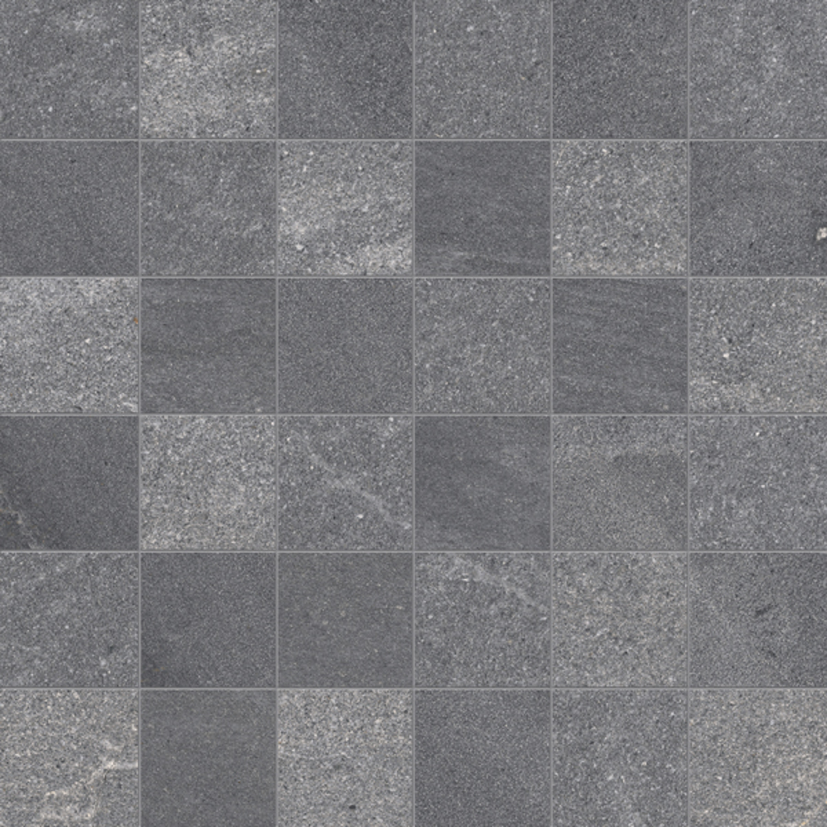 12x12 Tracce 2X2 Mosaic Dark Grey Floor & Wall Ceramic & Stone